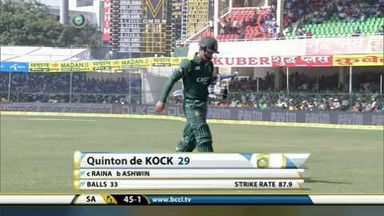 1ST ODI: IND vs SA – Quinton de Kock Wicket