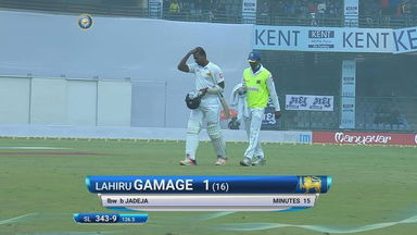 IND vs SL 2017, 3rd Test Day 3: Lahiru Gamage Wicket