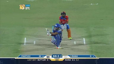 M35: GL vs MI – Nitish Rana Six
