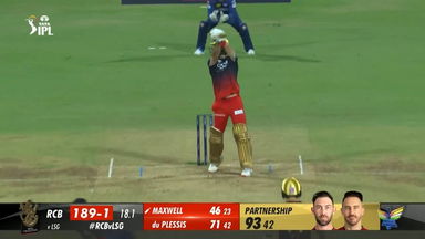 M15: RCB vs LSG – Glenn Maxwell Six