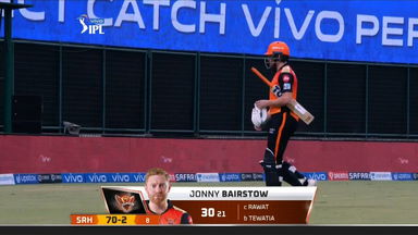 M28: RR vs SRH – Jonny Bairstow Wicket