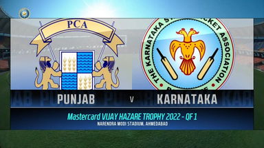Vijay Hazare Trophy 2022, Punjab VS Karnataka : Match Highlights