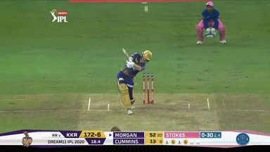 M54: KKR vs RR – Eoin Morgan Six