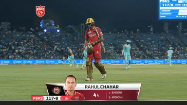 M42: PBKS vs LSG – Rahul Chahar Wicket