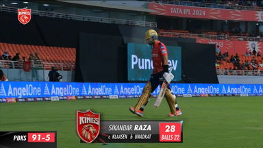 M23: PBKS vs SRH – Sikandar Raza Wicket