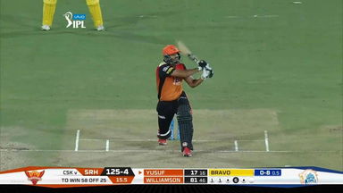 M20: SRH vs CSK –  Yusuf Pathan Six