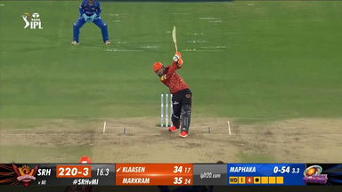 M08: SRH vs MI – Heinrich Klaasen Six