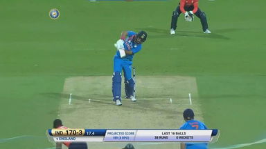 IND vs ENG 2017, 3rd T20I : Yuvraj Singh Six