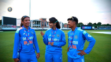 Harleen Deol interviews Centurion Harmanpreet Kaur & Pace Sensation Kranti Gaud