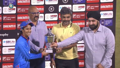 Senior Women's T20 Trophy 2023 Final Uttarakhand vs Mumbai Match Presentation