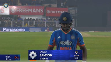 IND vs NZ 2026, 3rd T20I: Sanju Samson Wicket