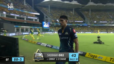 Q1: GT vs CSK – Shubman Gill Wicket