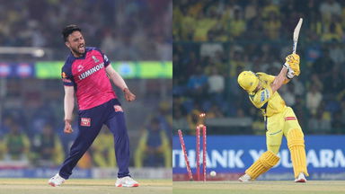 Bowled him! Madhwal shatters stumps to halt Brevis' blitz