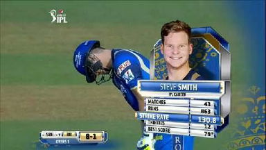 M41: RR vs SRH – Steve Smith 68