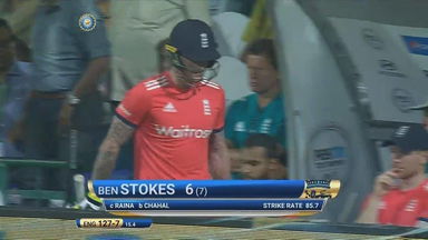 IND vs ENG 2017, 3rd T20I : Ben Stokes Wicket