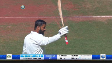 Ranji Trophy QF: Veteran Wasim Jaffer's 206 against Team Uttarakhand in the 1st innings