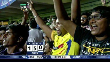 M15: PER vs CSK –  MS Dhoni Six