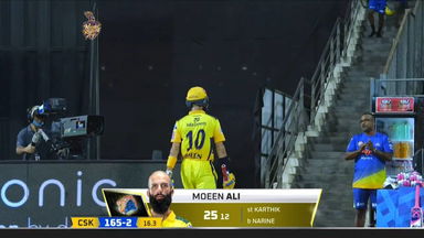 M15: KKR vs CSK – Moeen Al Wicket