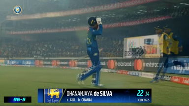 IND vs SL 2023, 3RD T20I: Dhananjaya de Silva  Wicket