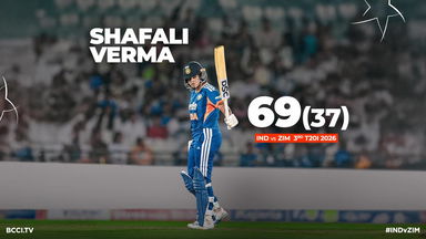 Shafali Verma's power-packed 69(37)