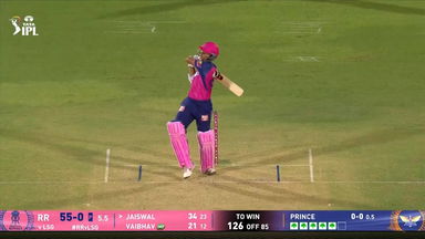IPL 2025 M36: RR vs LSG - Yashasvi Jaiswal Six