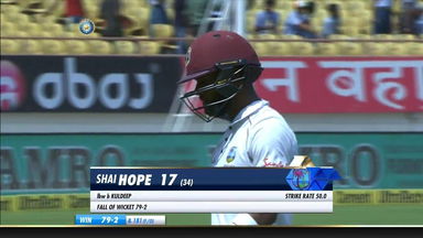 IND vs WI 2018, 1st Test Day 3: Shai Hope Wicket