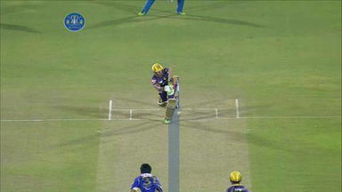 M8: RR vs KKR – Manoj Tiwary Wicket