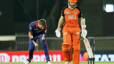 Anrich Nortje rejoices first wicket on DC comeback