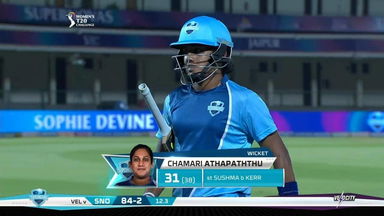 M03: Supernovas vs Velocity – Chamari Athapaththu Wicket