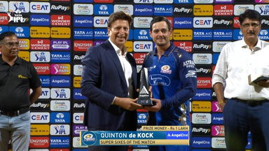 IPL 2026 M24: MI vs PBKS - Angel One Super Sixes of the Match - Quinton De Kock