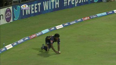 M53: MI vs KKR – Ambati Rayudu Wicket
