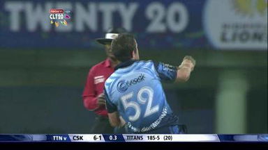 CLT20 2013 M3: CSK vs TTN   –  Fall Of Wickets