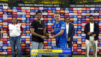 IPL 2025 M49: CSK vs PBKS - Angel One Super Sixes of the Match - Sam Curran