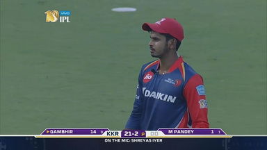 M18: DD vs KKR –  Player Mic'd Up – Shreyas Iyer