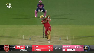 M66: PBKS vs RR – Jitesh Sharma Six