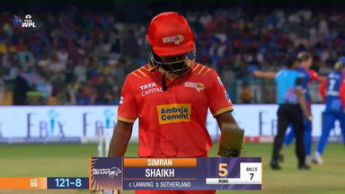 Wicket: Match 10, Delhi Capitals vs Gujarat Giants, WPL 2025: Simran Shaikh Wicket