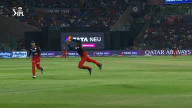 Super grab: Faf du Plessis takes a splendid catch to remove Hrithik Shokeen