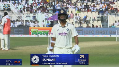 IND vs SA 2025, 1st Test: Washington Sundar Wicket