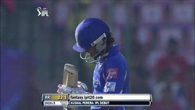 M4: DD vs RR – Kushal Janith Perera Wicket