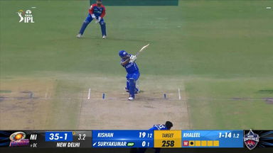 M43: DC vs MI – Suryakumar Yadav Six