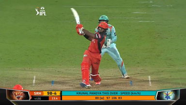 M12: SRH vs LSG – Nicholas Pooran Six
