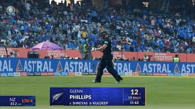 IND vs NZ 2026, 1st ODI: Glenn Phillips Wicket