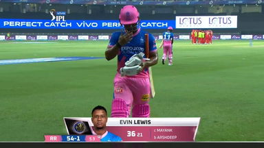 M32: PBKS vs RR – Evin Lewis Wicket