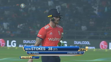 IND vs ENG 2017, 2nd T20I : Ben Stokes Wicket