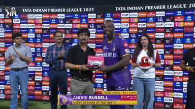 IPL 2025 M53: KKR vs RR - Curvv Super Striker of the Match - Andre Russell