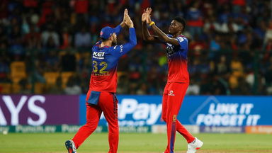 2 in 2! Joseph, Maxwell dismiss Livingstone & Dhawan in quick succession