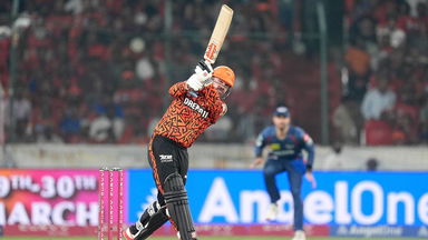 On the move: Head smashes 6,6,4 vs Avesh Khan