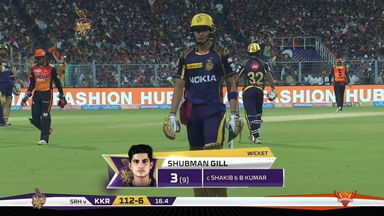 M10: KKR vs SRH – Shubman Gill Wicket