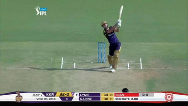 M44: KXIP vs KKR –  Chris Lynn Six