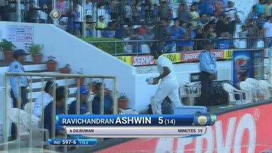IND vs SL 2017, 2nd Test Day 3: R Ashwin Wicket